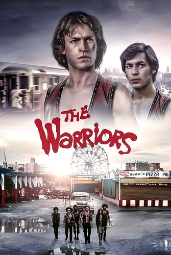 Retro blechschild the warriors - the,